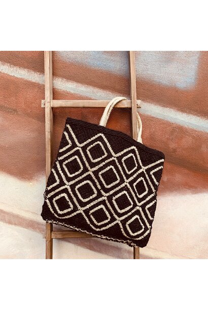 Shopper Jute L Ingrid black/natural