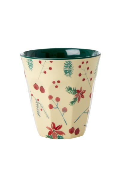 Melamine cup Poinsettia Christmas