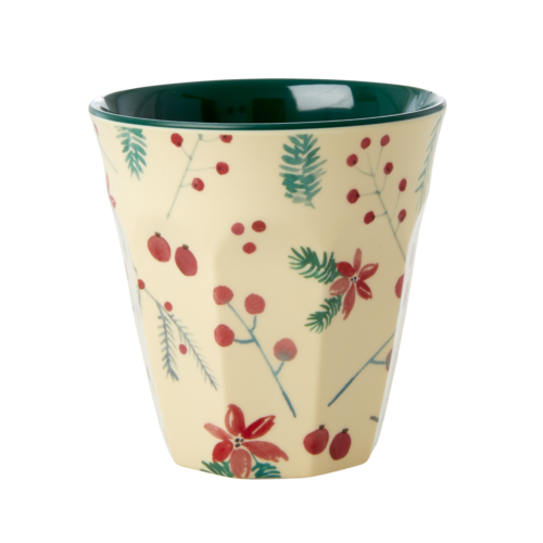 Rice Melamine cup Poinsettia Christmas