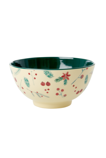 Melamine kom medium Poinsettia Christmas