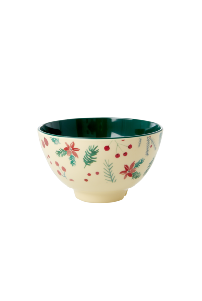Melamine kom small Poinsettia Christmas
