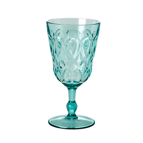 Rice Wineglass acryl Swirly mint Rice Wineglass acryl Swirly mint