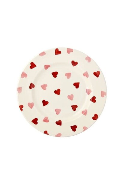 8.5 Plate Pink Hearts