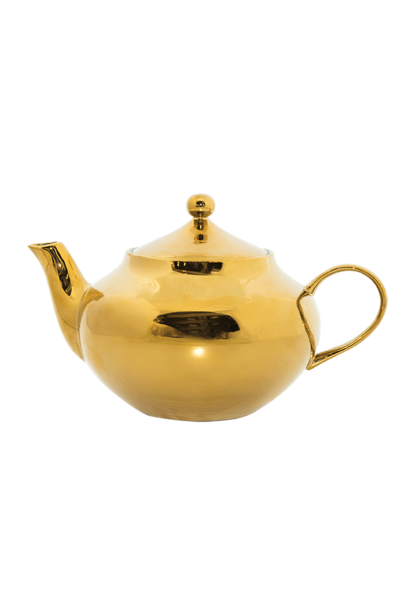 Teapot Gold Good Morning