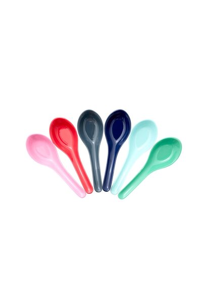Melamine Asian lepels set/6 Believe in Lipstick
