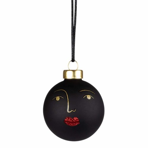 Räder Christmas bauble Buddies black small Sylvia