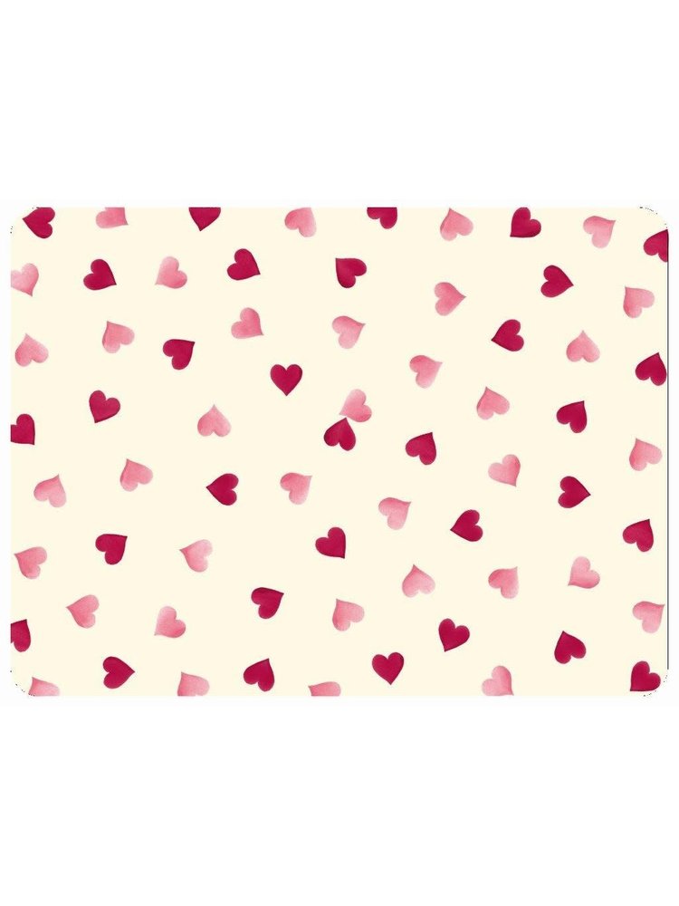 Placemat Pink Hearts per 1 piece Heerlijck Thuis