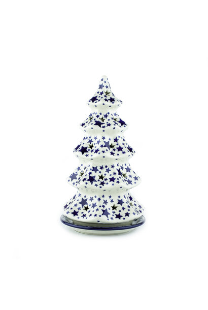 Christmas tree Tealight holder 25cm White Stars