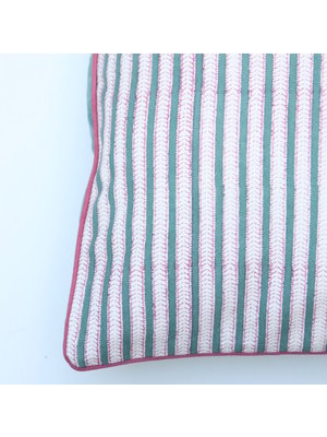 Rozablue Pillow 60x60 Funky Stripes green