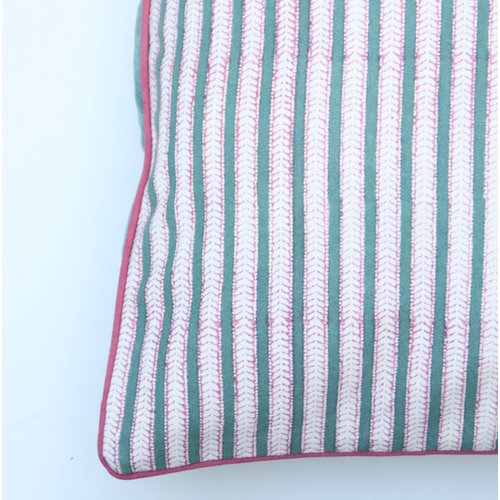 Rozablue Pillow 60x60 Funky Stripes green