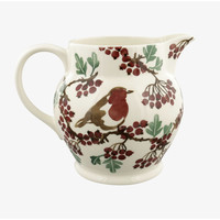 3 pt Jug Hawthorn berries & Robin