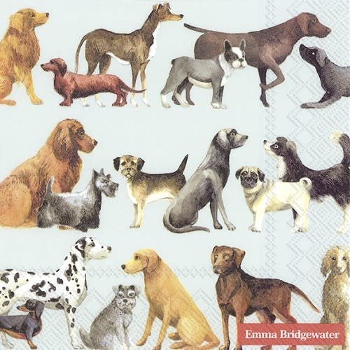 Lunch Napkin Dogs light blue Lunch Napkin Dogs light blue