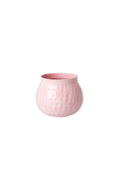 Flowerpot metal small soft pink - Choose Happy