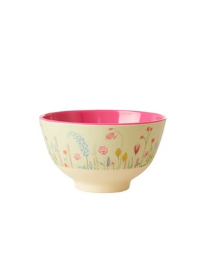 Rice Melamine bowl small Summer Flowers