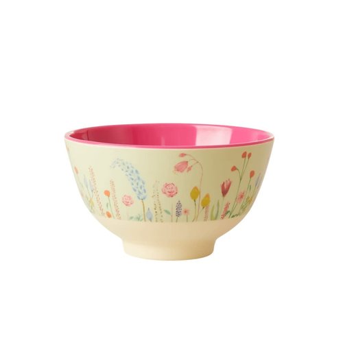 Rice Melamine bowl small Summer Flowers