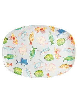 Rice Melamine oval plate Fish