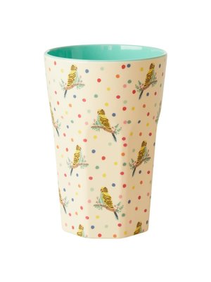 Rice Melamine Tall cup Budgie