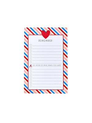 Rice Notepad Candy Stripes mit Magnet