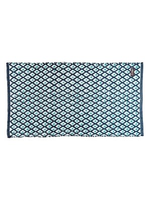 Rice Recycled Plastic Floor Mat Blue