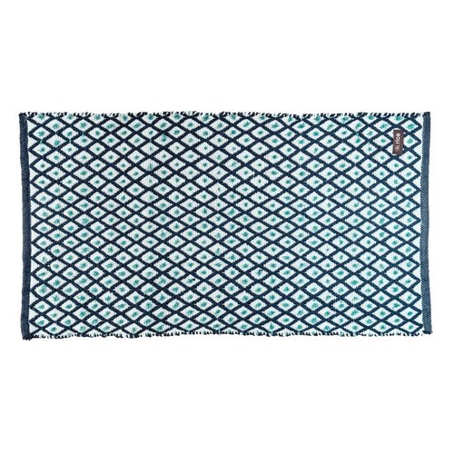 Rice Recycled Plastic Floor Mat Blue