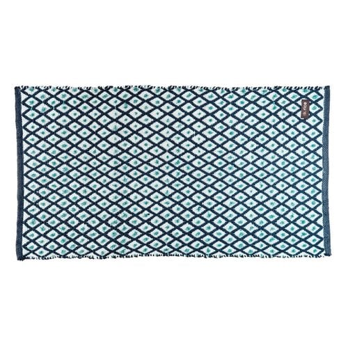 Rice Recycled Plastic Floor Mat Blue