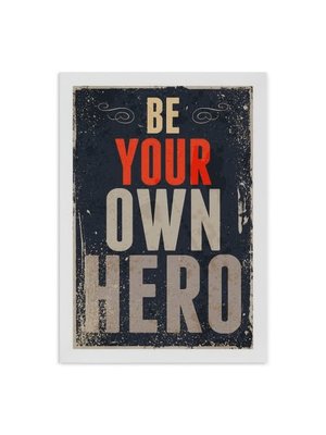 Incado Kunstkarte 15x21 Typelike Be your own hero