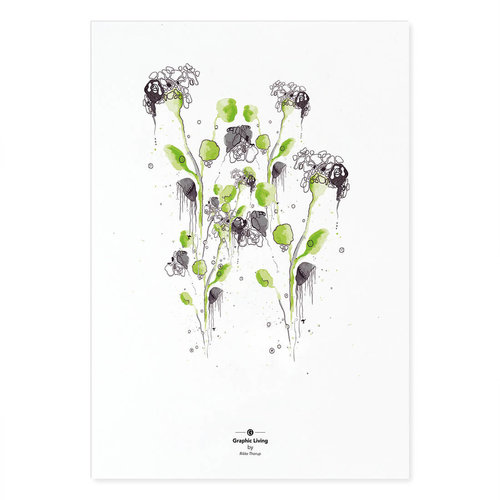 Incado Kunstkarte 15x21 Graphic Living Green