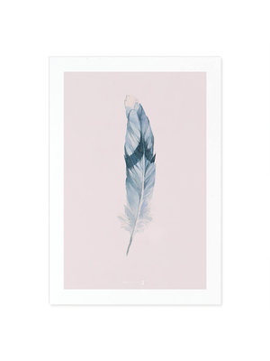 Incado Art Card 15x21 Heaven on third Feather Pink