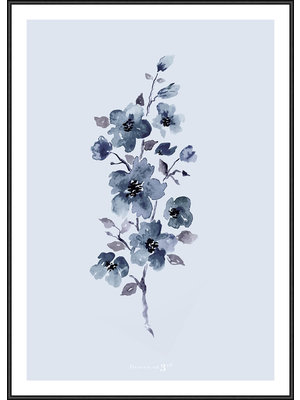 Incado Kunstkarte 15x21 Heaven on third Floral Blue