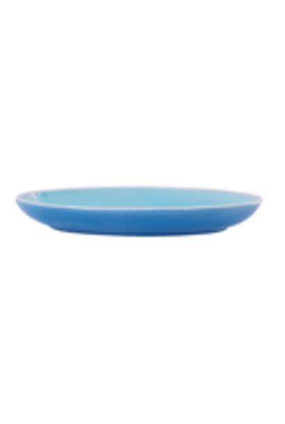 Aardewerk Serveerschaal medium Dusty Blue/Mint