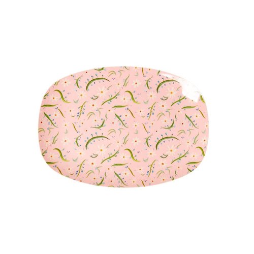 Rice Melamine ovaal bord small Delightful Daisies Rice Melamine ovaal bord small Delightful Daisies