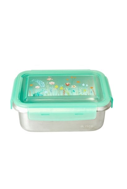 RVS Lunchbox rechthoek Summer Flowers