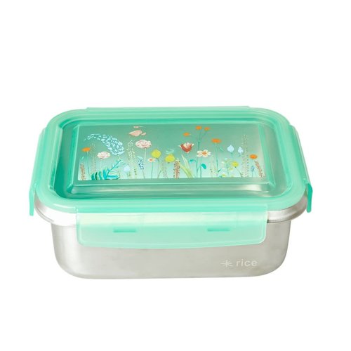 Rice RVS Lunchbox rechthoek Summer Flowers