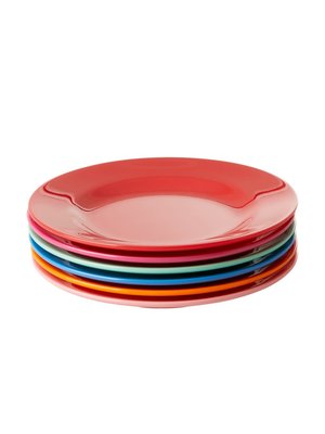 Rice Melamine lunch bord Choose Happy in fuchsia