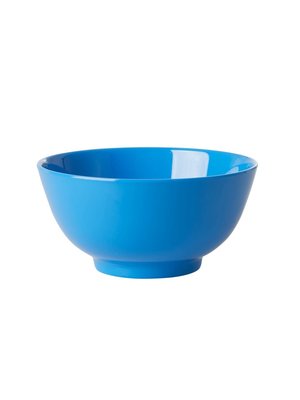 Rice Melamine bowl Choose Happy in ocean blue