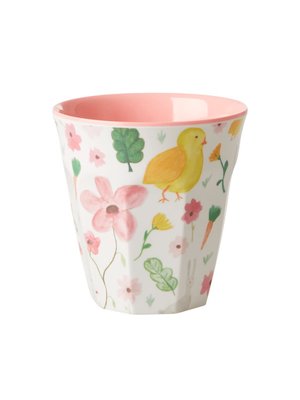 Rice Melamine cup Easter white