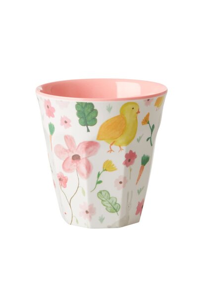 Melamin Tasse Easter weiß