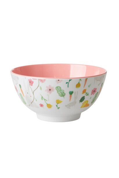 Melamine kom Easter wit