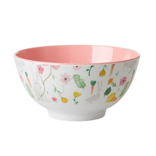 Rice Melamine bowl Easter white