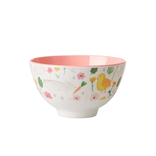 Rice Melamine bowl small Easter white