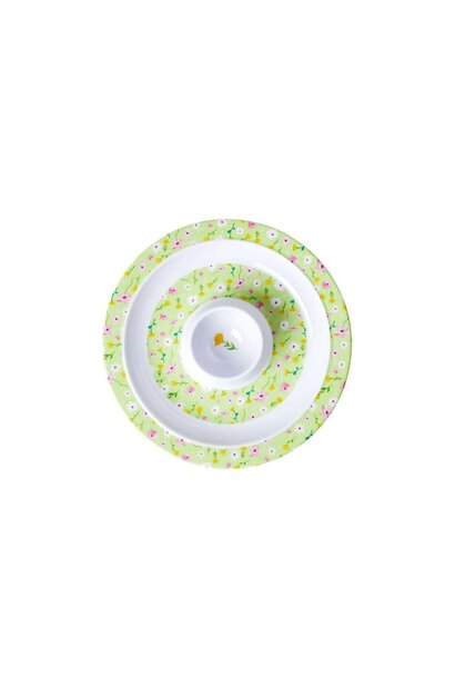 Melamine eierdop Spring Flower groen