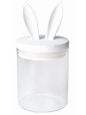 Räder Easter storage jar Bunny Ears H:19,5cm D:6,5cm