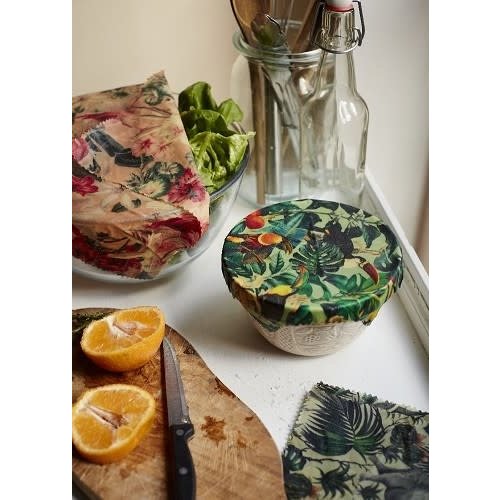 Chilly's Chilly's Beeswax Wrap Tropical set/3 Chilly's Chilly's Beeswax Wrap Tropical set/3