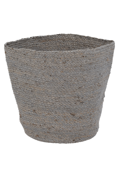 Basket jute grey blue