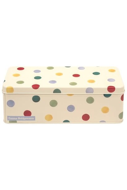 Long rectangular Tin Polka Dots
