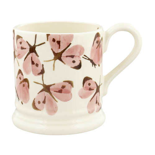 Emma Bridgewater 0.5 pt Mug Pink Cabbage White Butterfly Emma Bridgewater 0.5 pt Mug Pink Cabbage White Butterfly