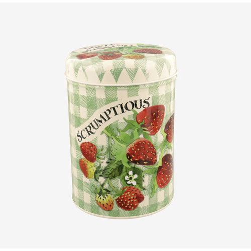 Emma Bridgewater Caddy blik Strawberries Green Check Emma Bridgewater Caddy blik Strawberries Green Check