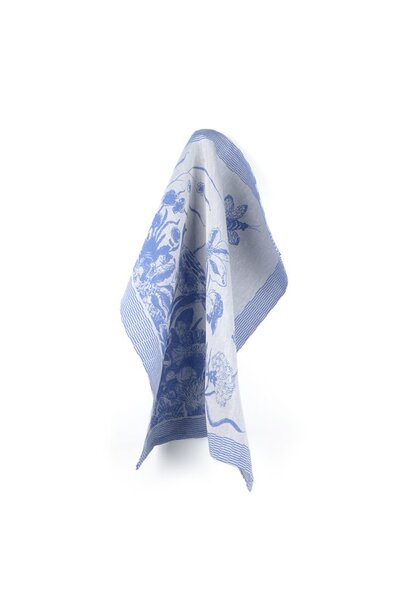 Theedoek Delfts Blue Bird Royal Blue