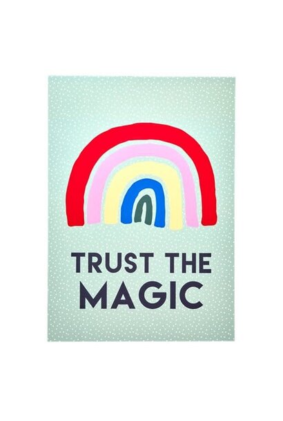 Poster A3 Rainbow TRUST THE MAGIC