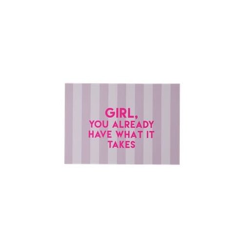 Rice Poster A5 Lavender Stripes GIRL YOU ALREADY HAVE WHAT IT TAKES